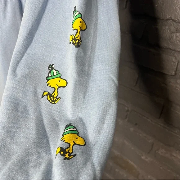 SNOOPY Light Blue Sweatshirt Outfit Set Size Medium - Picture 6 of 16